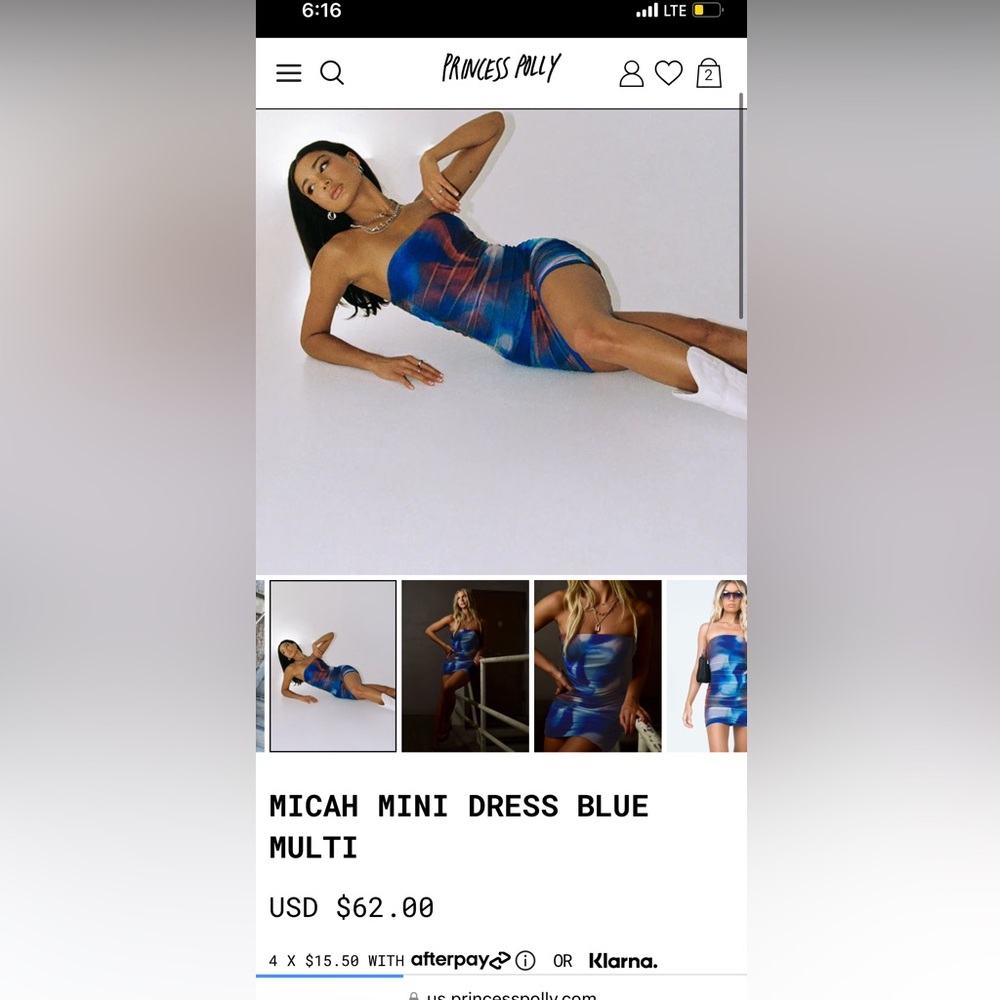 Princess Polly Tube Dress 💙